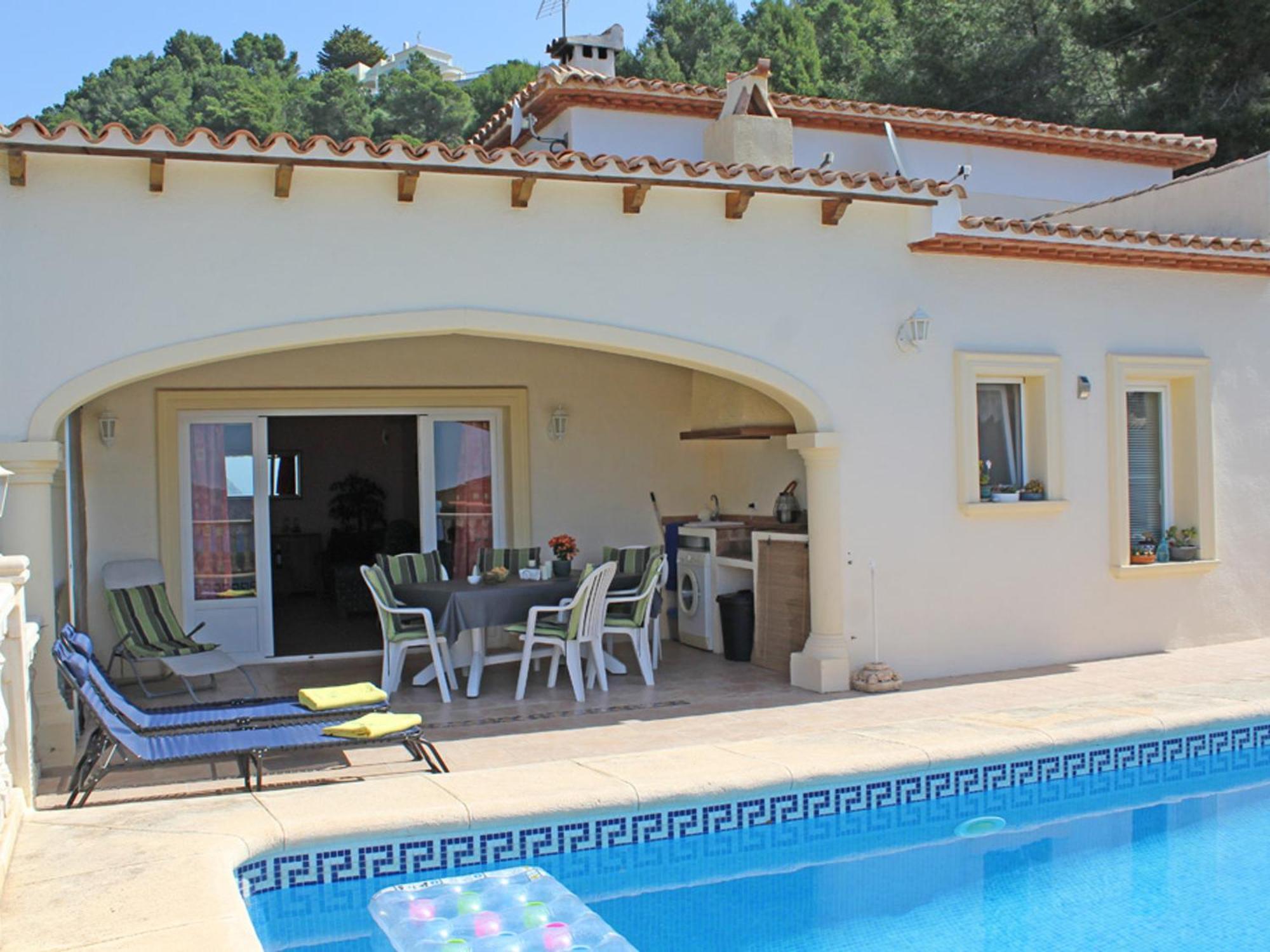 Encantadora En Moraira Con Piscina Privada Y Aire Acondicionado, Cerca De La Playa - Hisp-216-216 Villa